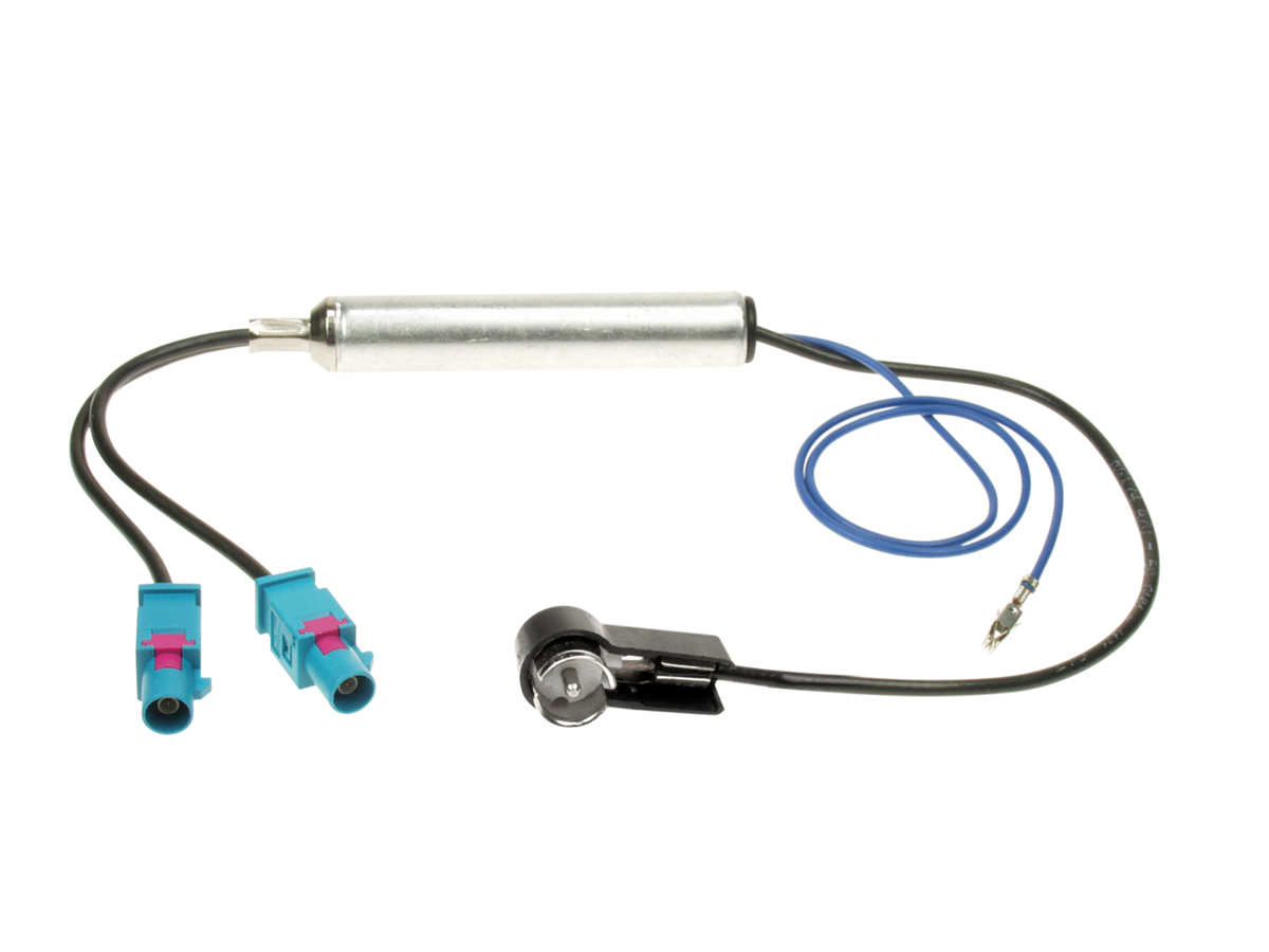 Antennadapter dubbel FAKRA till ISO för Audi, Seat, Skoda och VW 140294