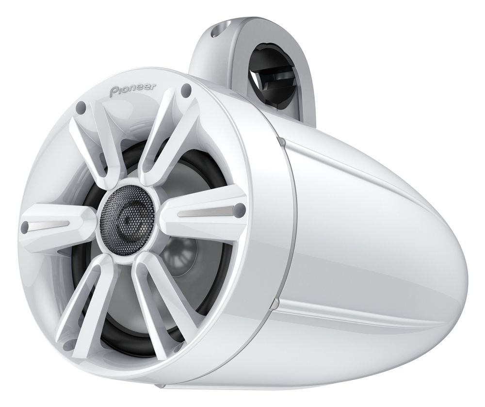 Pioneer TS-ME770TSW, 7,7" marin-towerhögtalare med RGB-belysning, vit