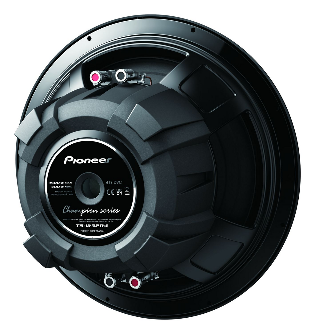 Pioneer TS-W32D4, 12-tums / 300 mm subwoofer, 2 × 4 ohm