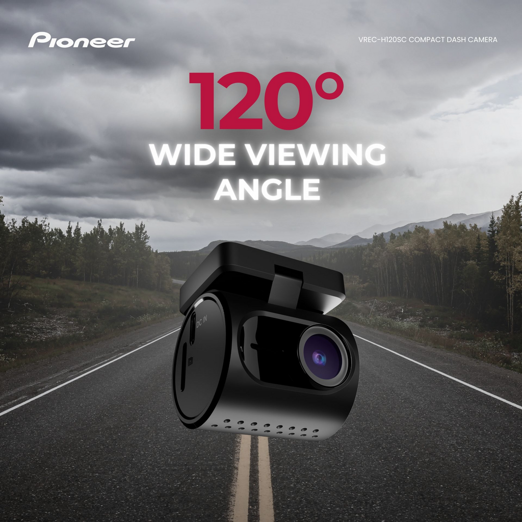 Pioneer VREC-H120SC, 1-kanals frontkamera, 1,5K, 120° betraktningsvinkel