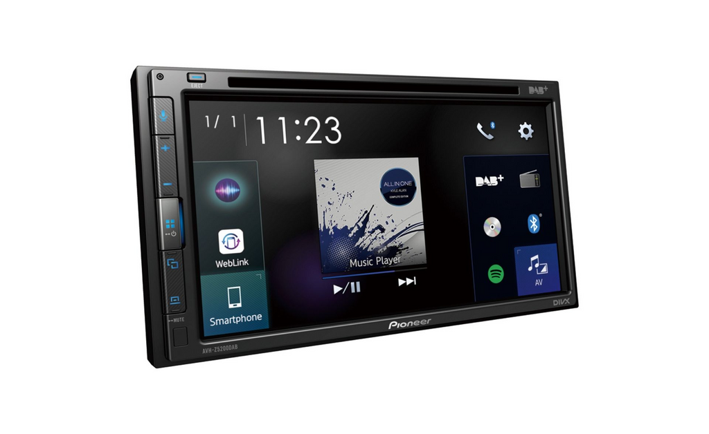 Pioneer AVH-Z5200DAB, Bilstereo med CD/DVD, USB, Bluetooth, 6,8-tums skärm, DAB, CarPlay och Android Auto