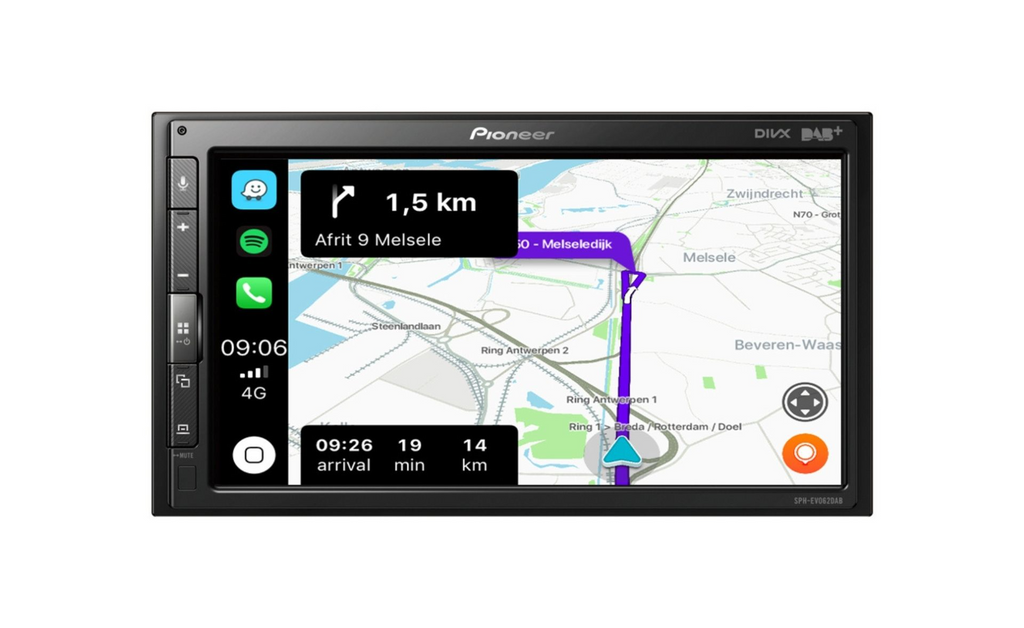 Pioneer SPH-EVO62DAB-CLIO, CarPlay, DAB-radio och Bluetooth