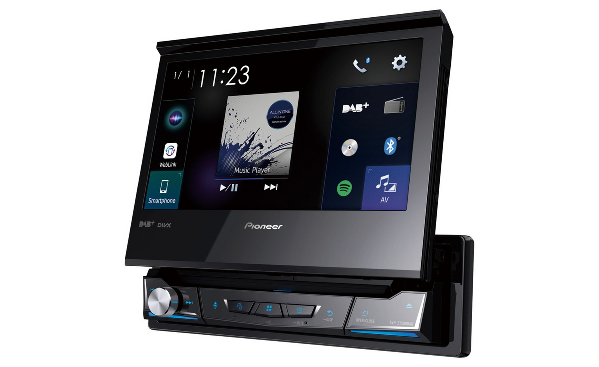 Pioneer AVH-Z7200DAB, Bilstereo med 7-tums skärm, CD/DVD, USB, Bluetooth, DAB och CarPlay
