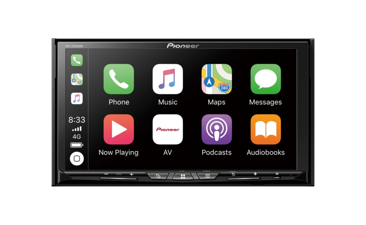 Pioneer AVH-Z9200DAB, Bilstereo med CD/DVD, USB, Bluetooth, DAB och CarPlay