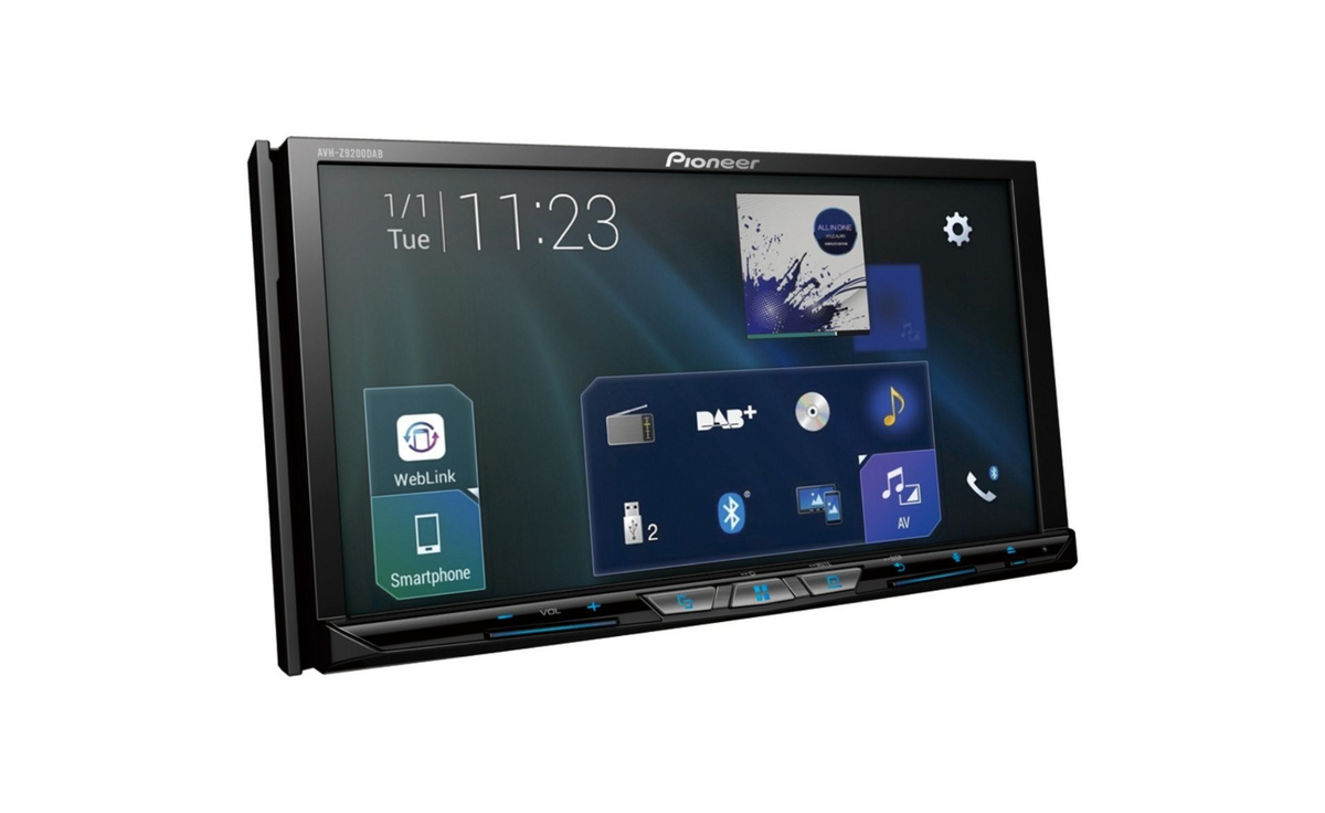 Pioneer AVH-Z9200DAB, Bilstereo med CD/DVD, USB, Bluetooth, DAB och CarPlay