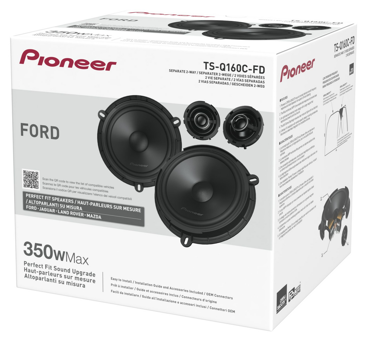 Pioneer TS-Q160C-FD, Fordonsanpassat komponentkit för Ford