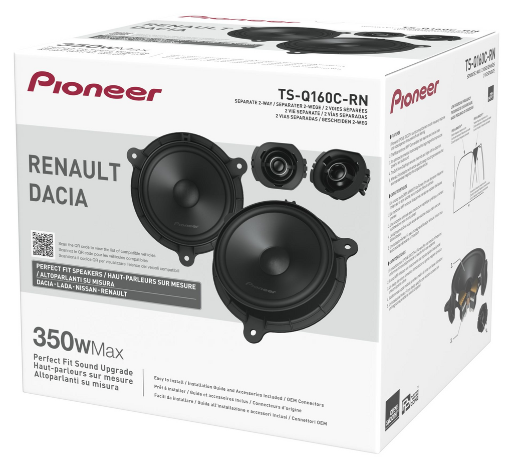 Pioneer TS-Q160C-RN, Fordonsanpassat komponentkit för Renault