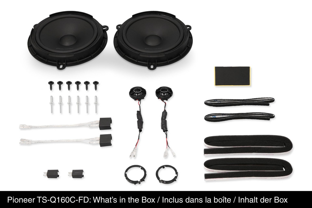 Pioneer TS-Q160C-FD, Fordonsanpassat komponentkit för Ford