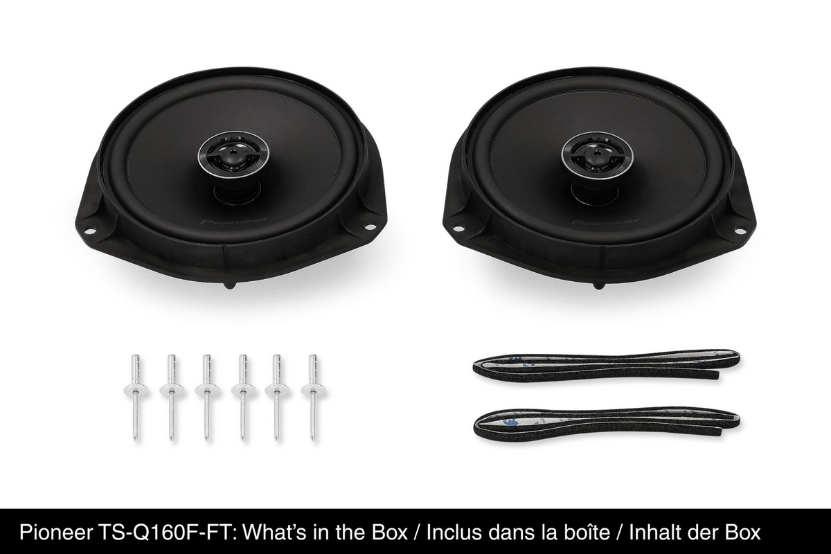 Pioneer TS-Q160F-FT, Fordonsanpassade högtalare för Fiat