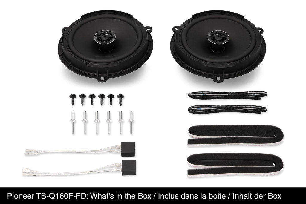Pioneer TS-Q160F-FD, Fordonsanpassade högtalare för Ford