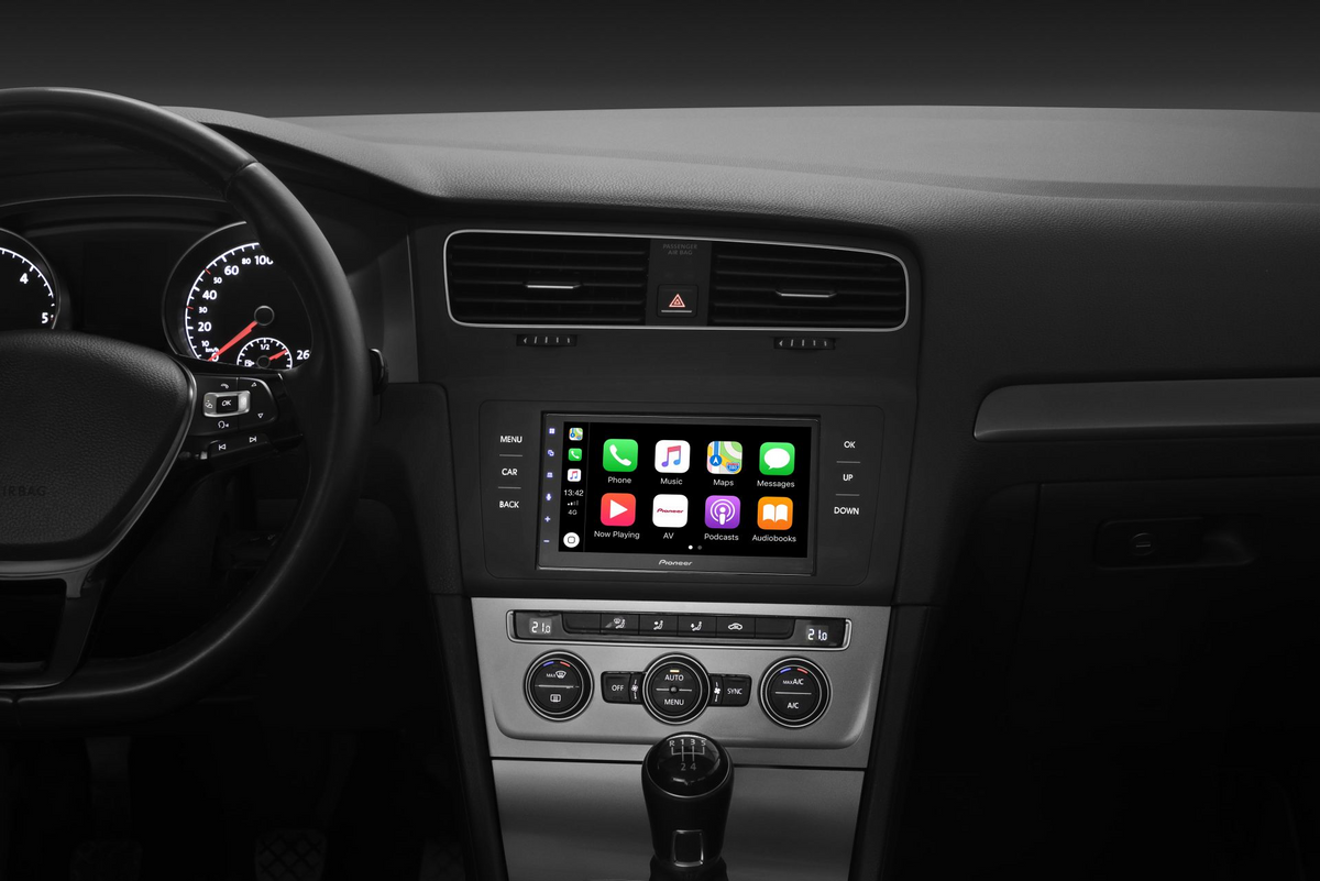 Pioneer SPH-DA250DAB, Bilstereo med Bluetooth, DAB, CarPlay och Android Auto