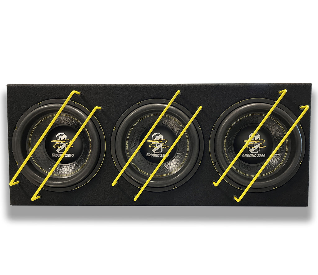 Ground Zero GZIB 3.250SPL – baslåda med 3 x 10 tum