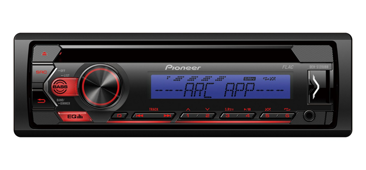 Pioneer DEH-S120UBB, Bilstereo med MP3, AUX, USB och blå/röd knappbelysning