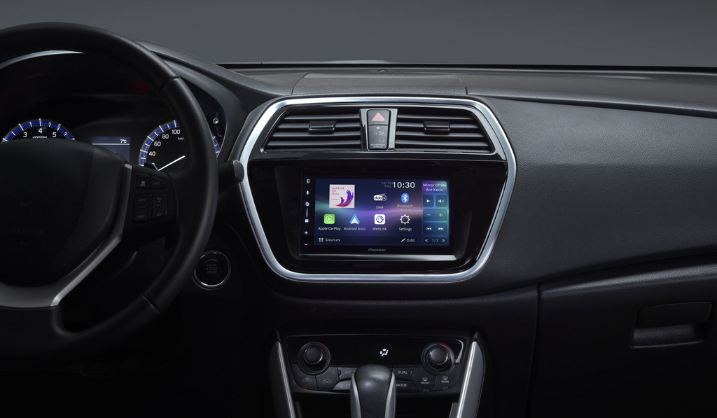 Pioneer SPH-DA77DAB, Bilstereo med Bluetooth, DAB, CarPlay och Android Auto