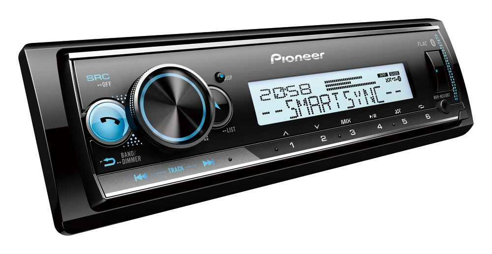 Pioneer MVH-MS510BT, marinstereo 4 x 50 W med USB, iPod, AUX och Bluetooth