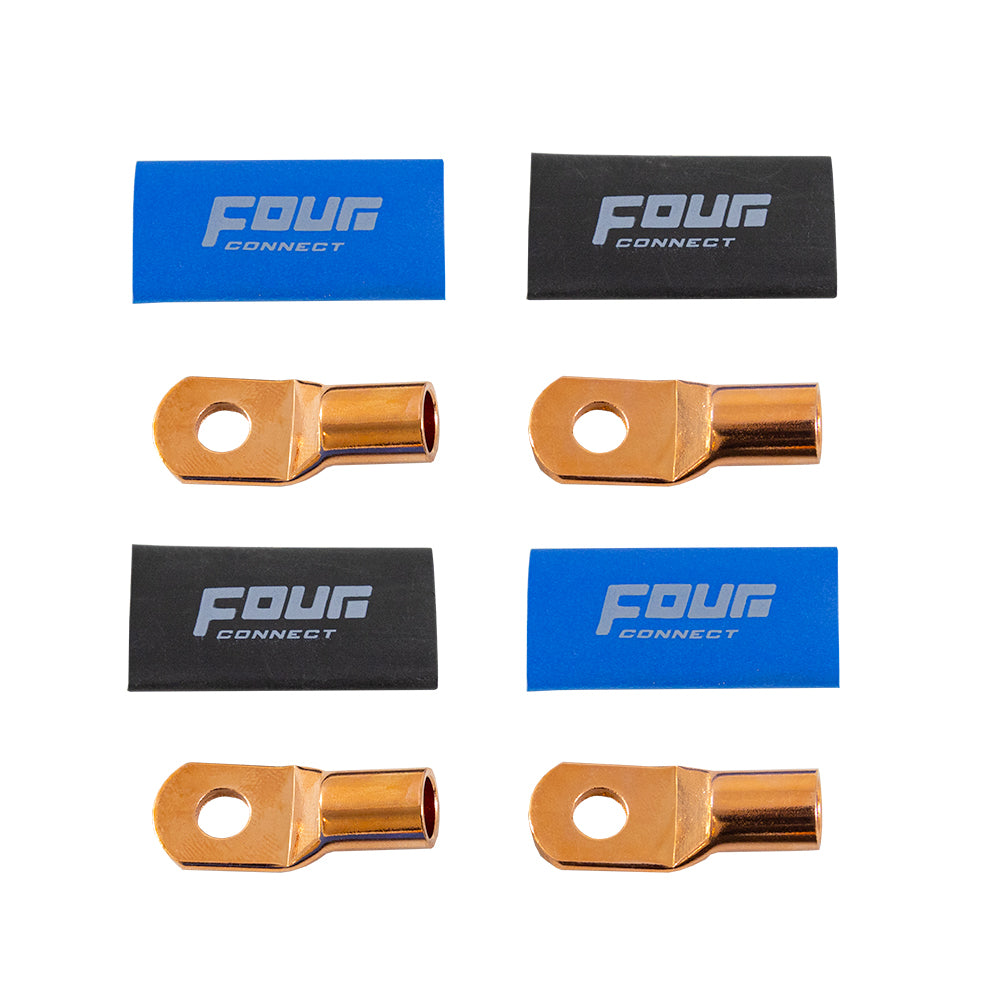 FOUR Connect 4-690383 STAGE3 OFC M8-ringkabelsko för 35 mm², 2 blå + 2 svarta