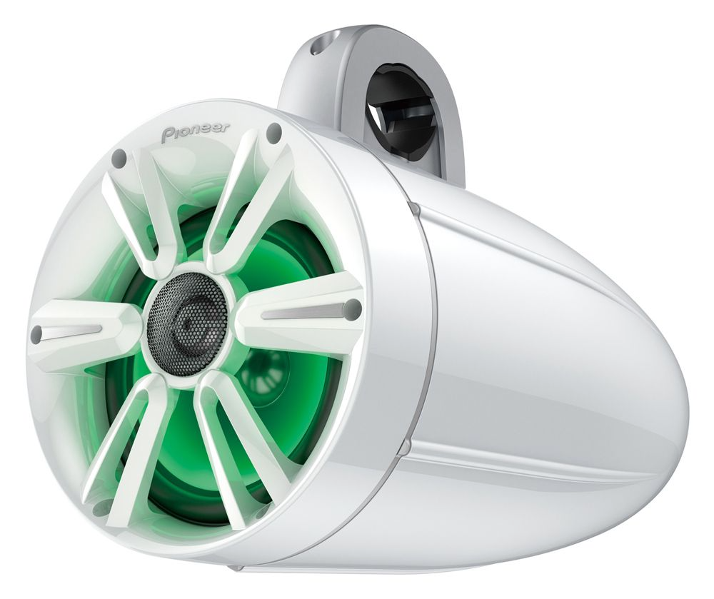 Pioneer TS-ME770TSW, 7,7" marin-towerhögtalare med RGB-belysning, vit