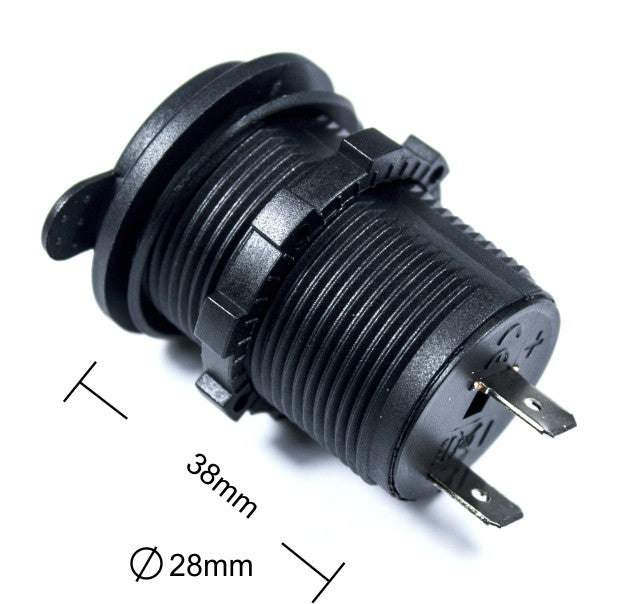 4Connect 4-600152 vattentätt eluttag 12/24 V