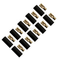 4Connect 4-690736 flatstiftshylsa för 6,0 mm² kabel, 4,8 mm bred, svart, 10 st