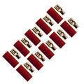 4Connect 4-690743 flatstiftshylsa för 6,0 mm² kabel, 4,8 mm bred, röd, 10 st
