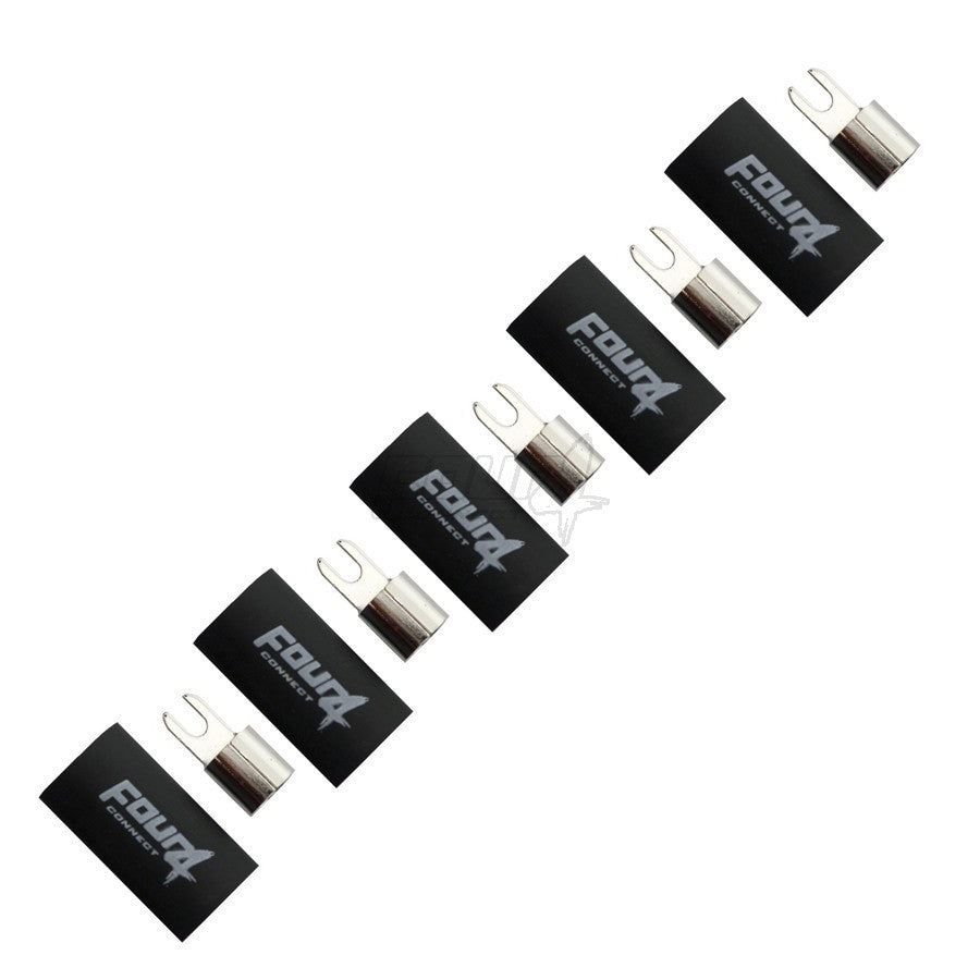 4Connect 4-690833 M4-gaffelkabelskor för 35 mm², 5 svarta