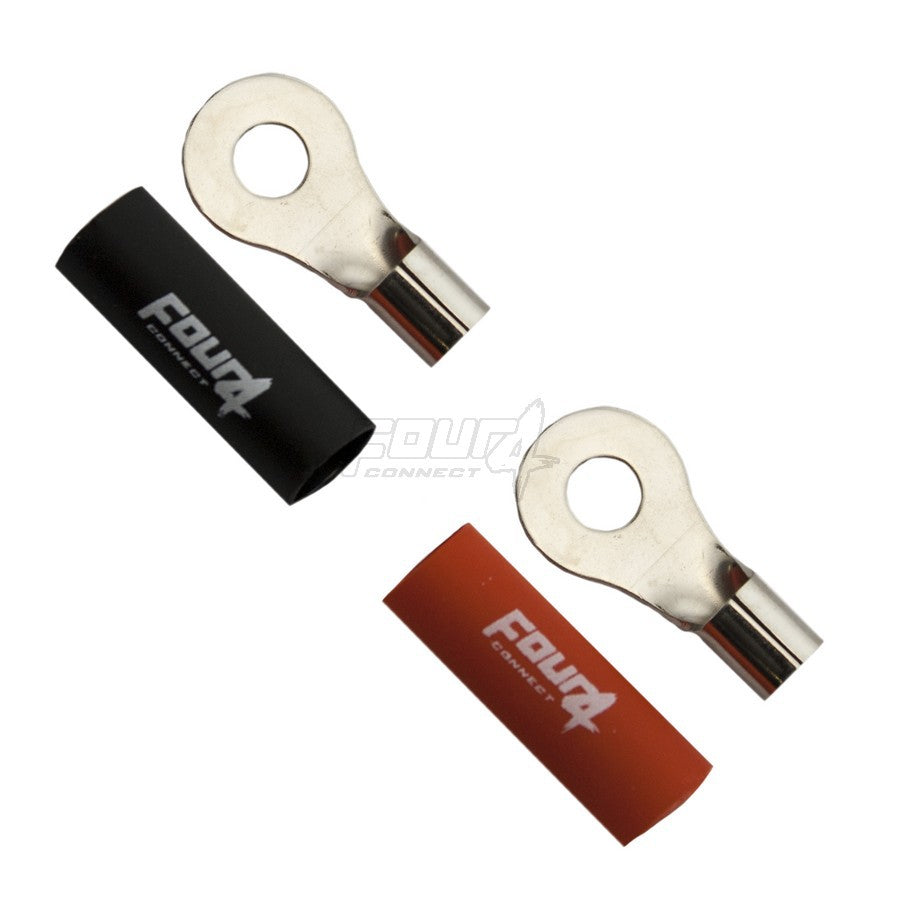4Connect 4-690913 M6-ringkabelskor för 10 mm², 1 röd och 1 svart