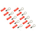 4Connect 4-690941 M8-ringkabelskor för 10 mm², 10 st röda