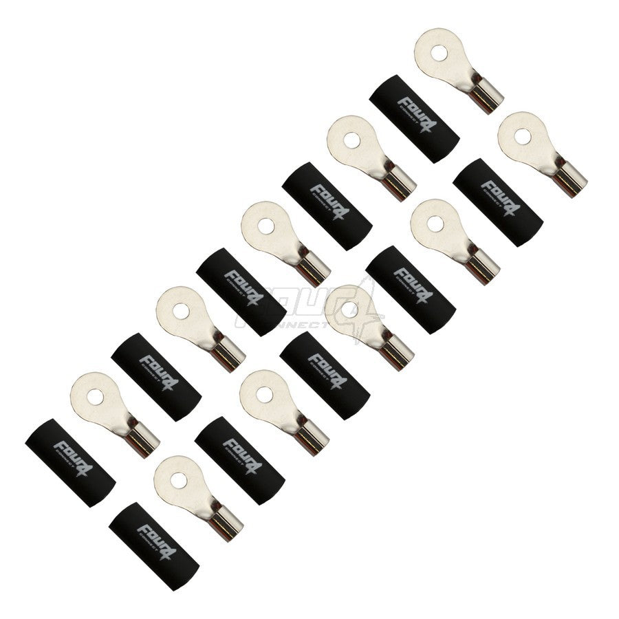 4Connect 4-690951 M4-ringkabelsko för 10 mm², 10 st svarta