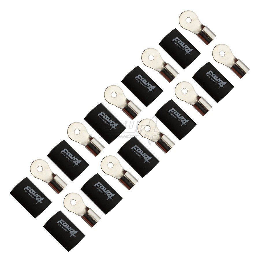 4Connect 4-690952 M4-ringkabelsko för 20 mm², 10 st svarta