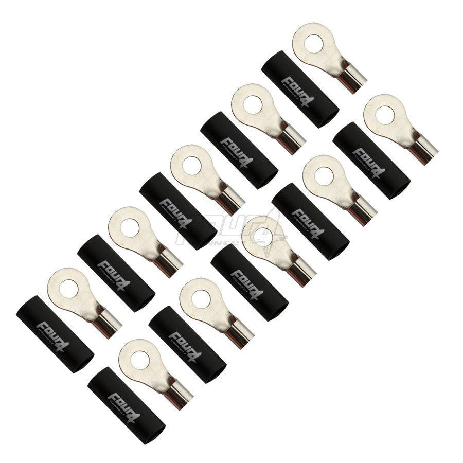 4Connect 4-690953 M6-ringkabelsko för 10 mm², 10 st svarta