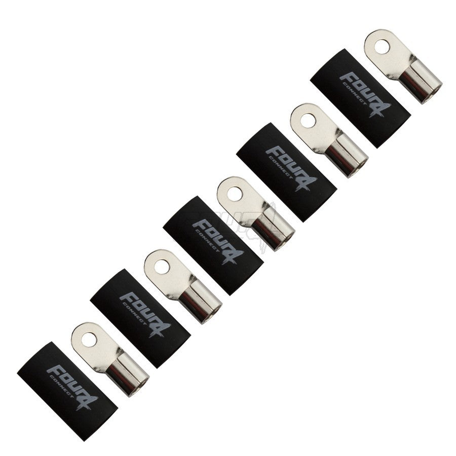 4Connect 4-690955 M6-ringkabelsko för 35 mm², 5 st svarta