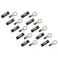 4Connect 4-690961 M8-ringkabelsko för 10 mm², 10 st svarta