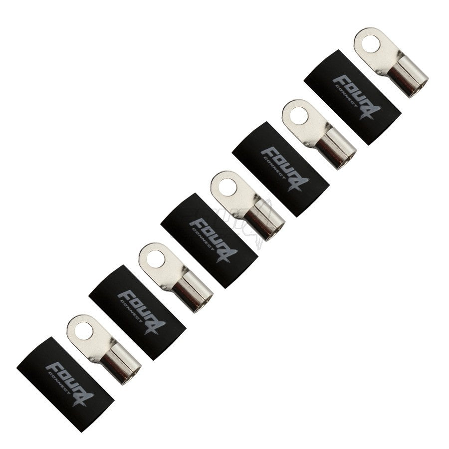4Connect 4-690963 M8-ringkabelsko för 35 mm², 5 st svarta