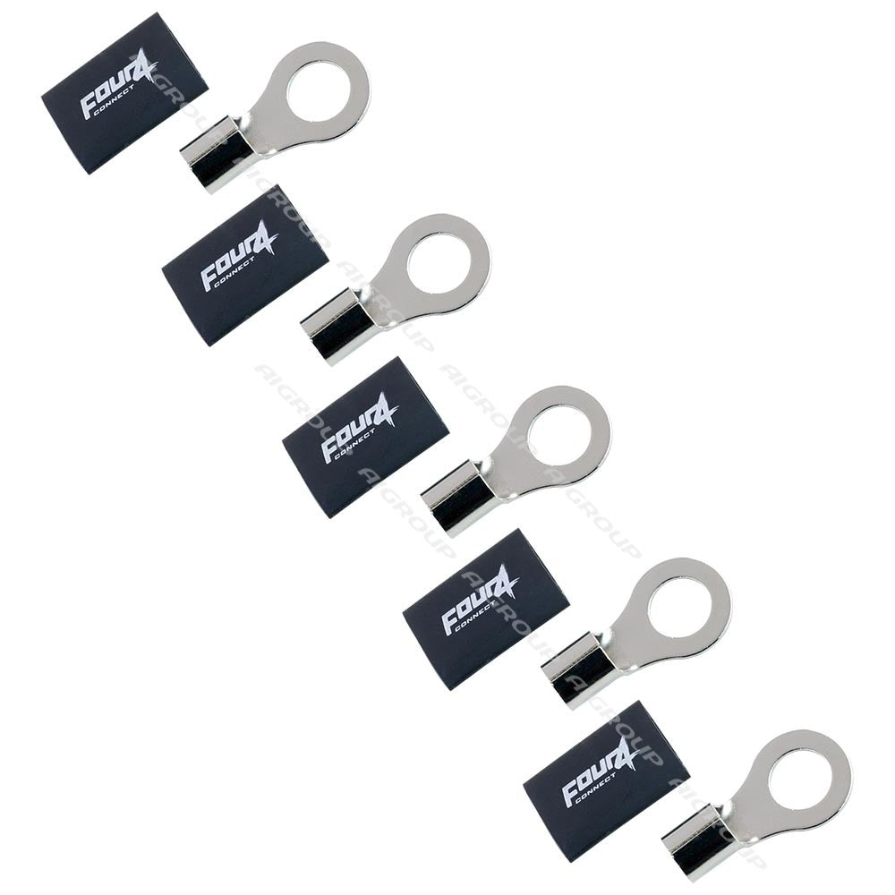 4Connect 4-690966 M12-ringkabelsko för 20 mm², 5 st svarta
