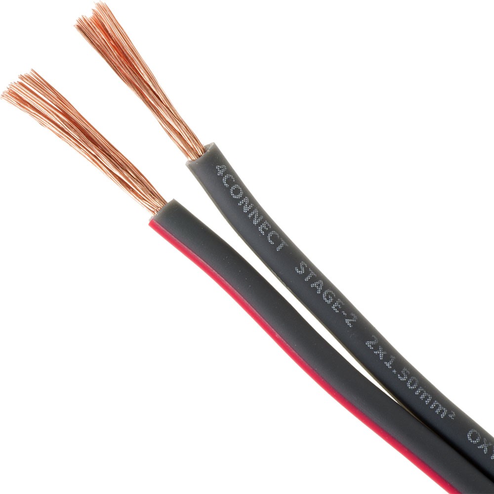 4Connect 4-800240 STAGE 2 OFC-högtalarkabel 2x1,5 mm² 200 m