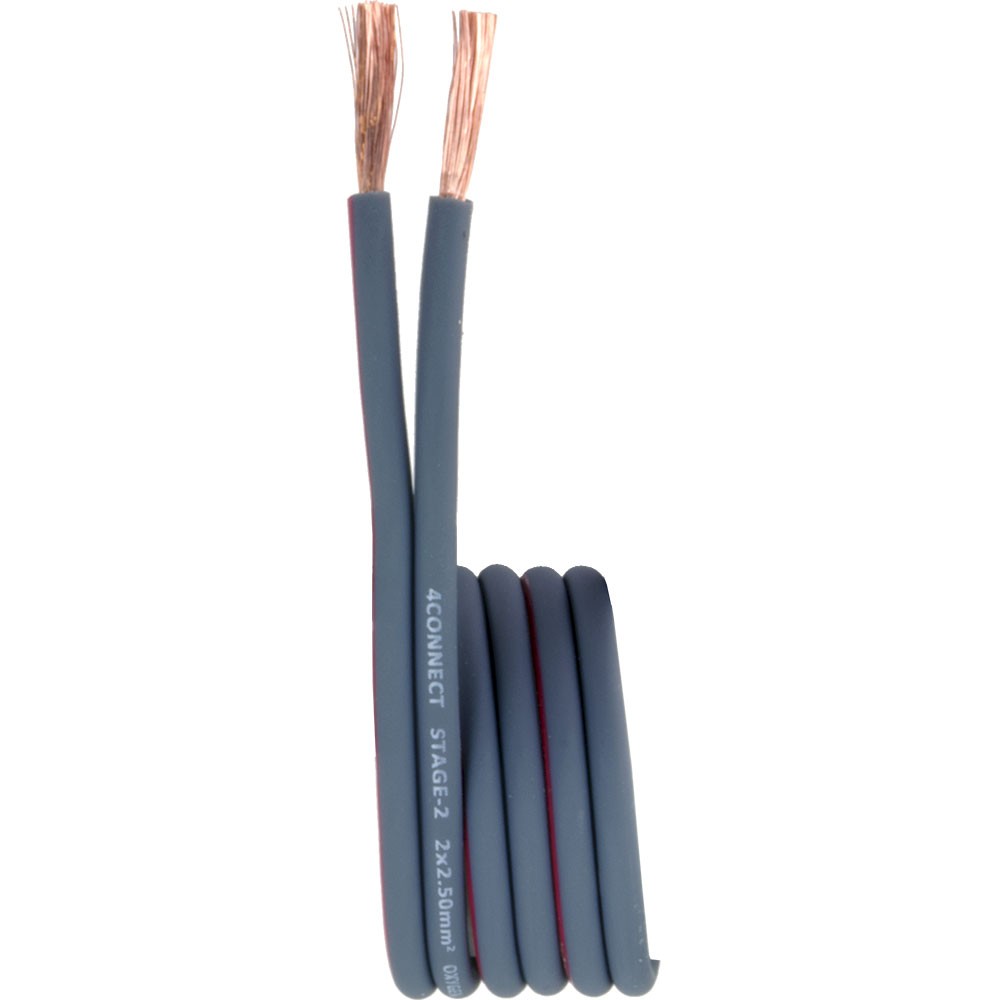 4Connect 4-800241 STAGE 2 OFC-högtalarkabel 2x2,5 mm² 200 m