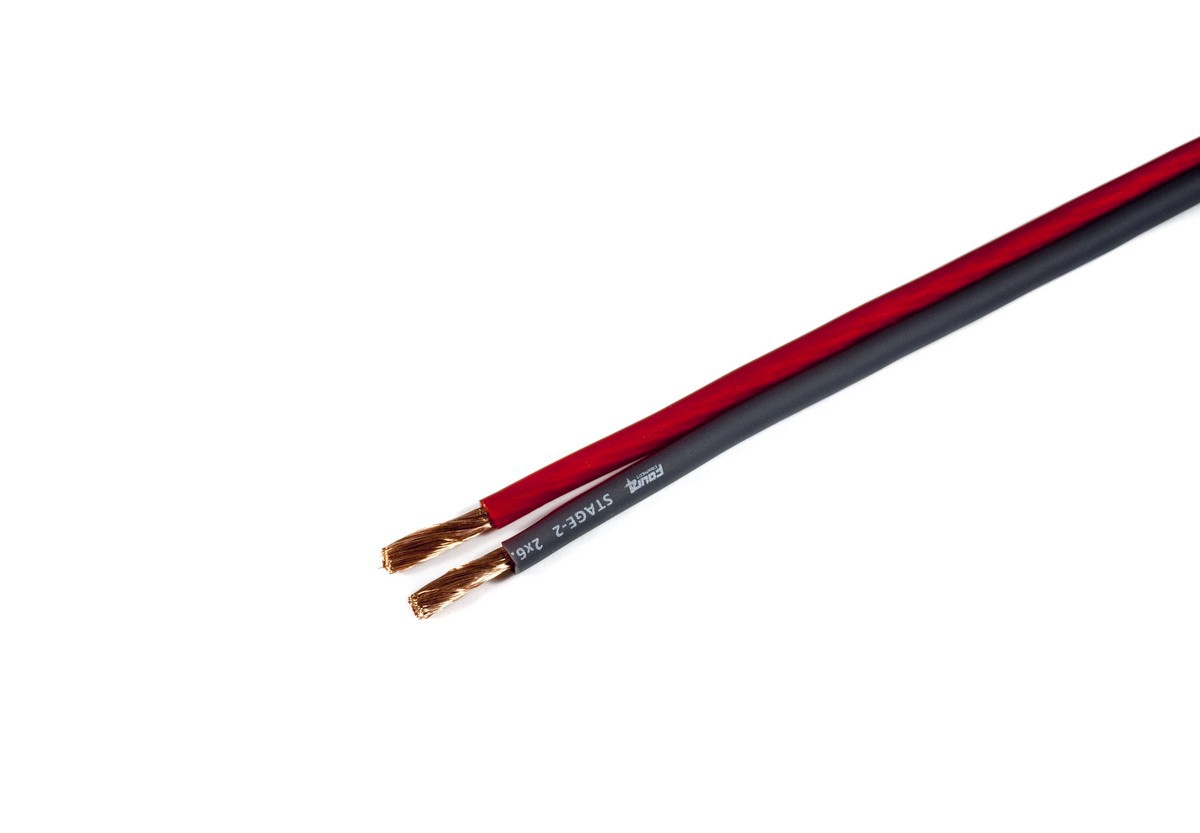4Connect 4-800243 STAGE 2 OFC-högtalarkabel 2x6 mm² 70 m