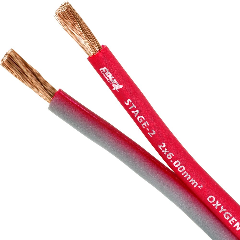 4Connect 4-800243 STAGE 2 OFC-högtalarkabel 2x6 mm² 70 m