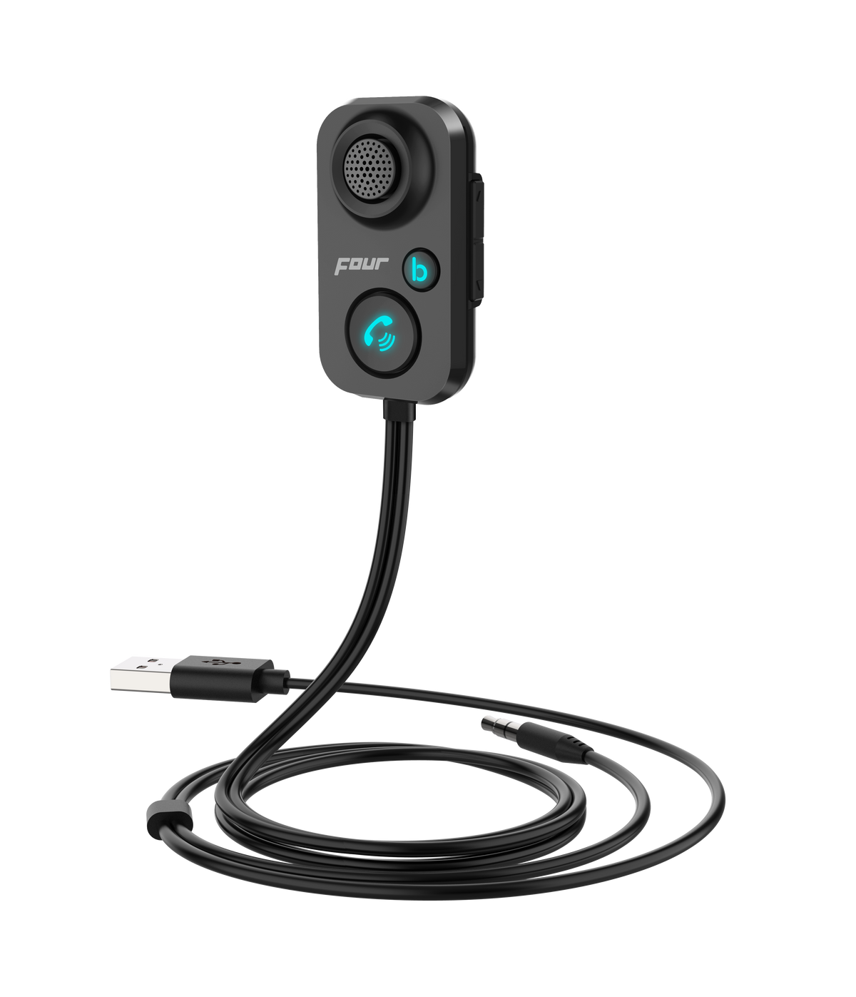 FOUR Bluetooth-handsfree och ljudmottagare för bil