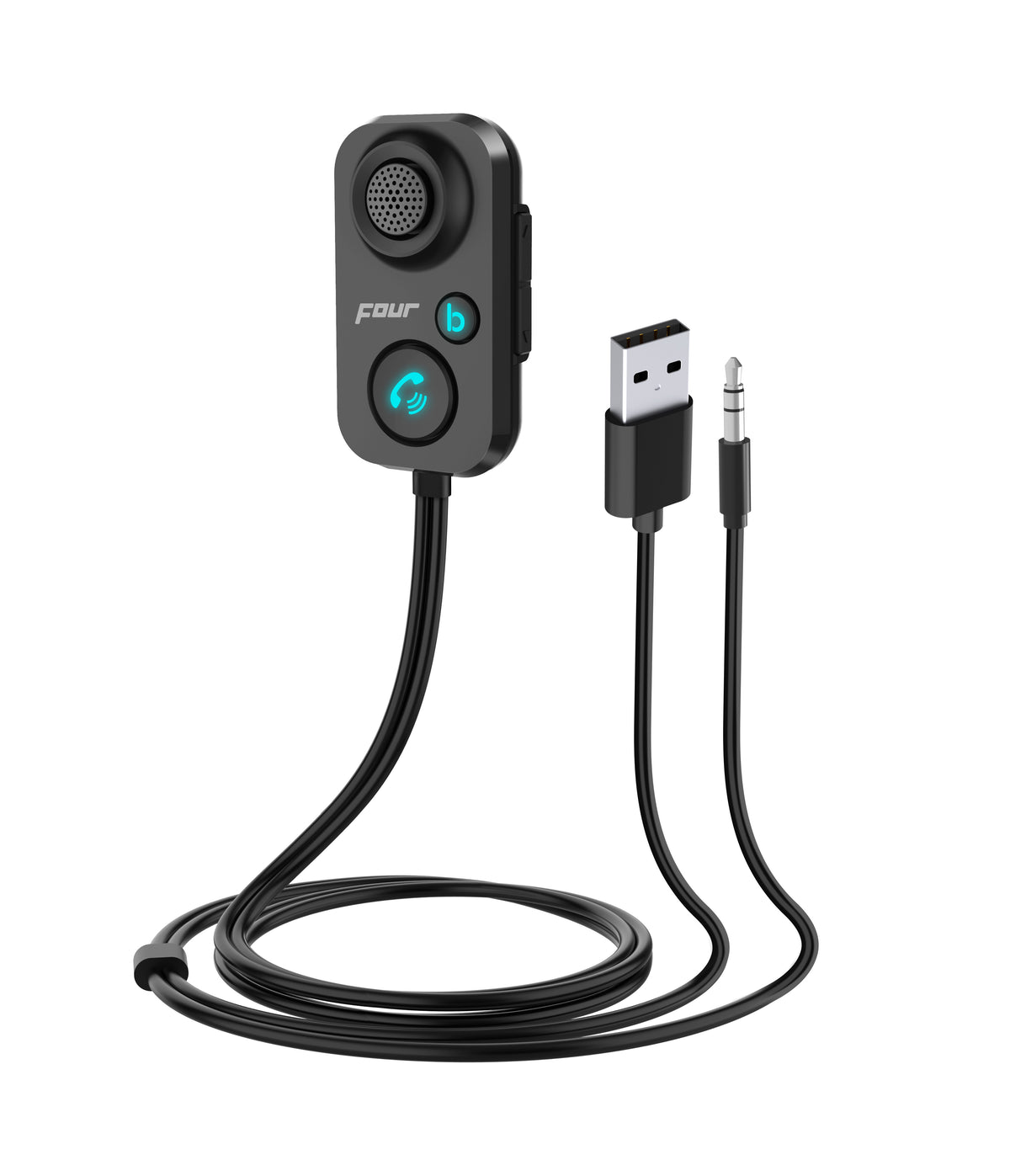 FOUR Bluetooth-handsfree och ljudmottagare för bil