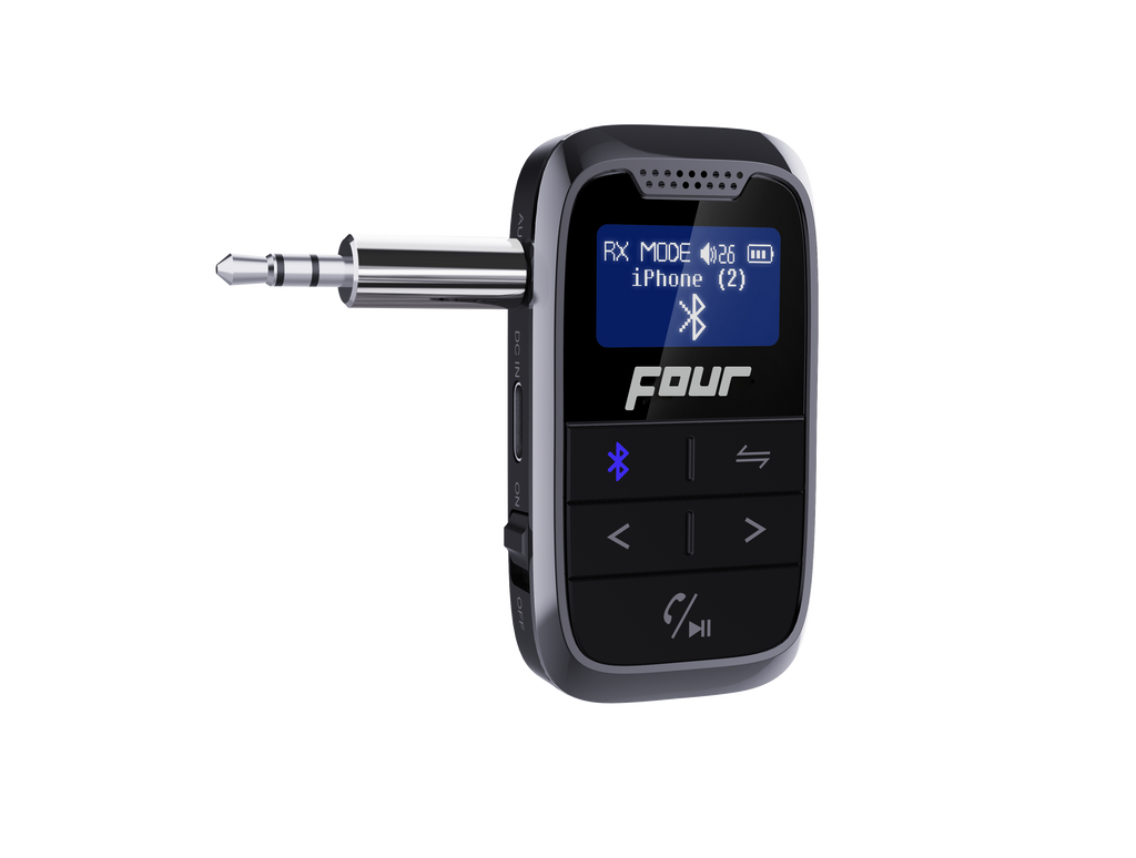 FOUR 2-i-1 trådlös Bluetooth-sändare och mottagare