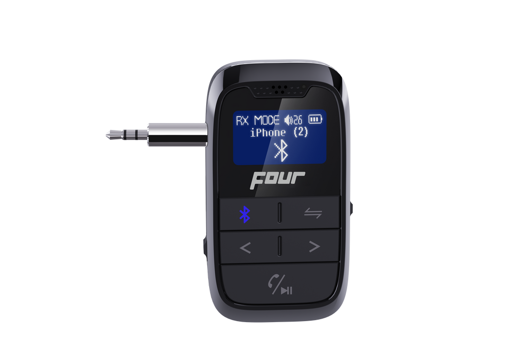 FOUR 2-i-1 trådlös Bluetooth-sändare och mottagare
