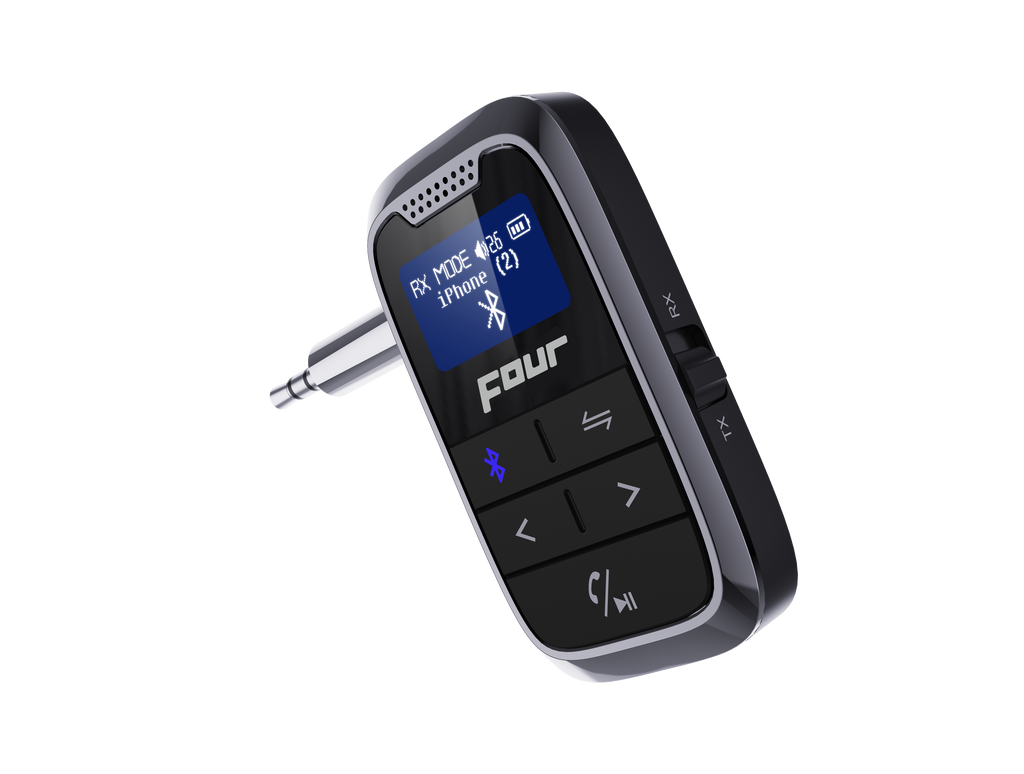 FOUR 2-i-1 trådlös Bluetooth-sändare och mottagare