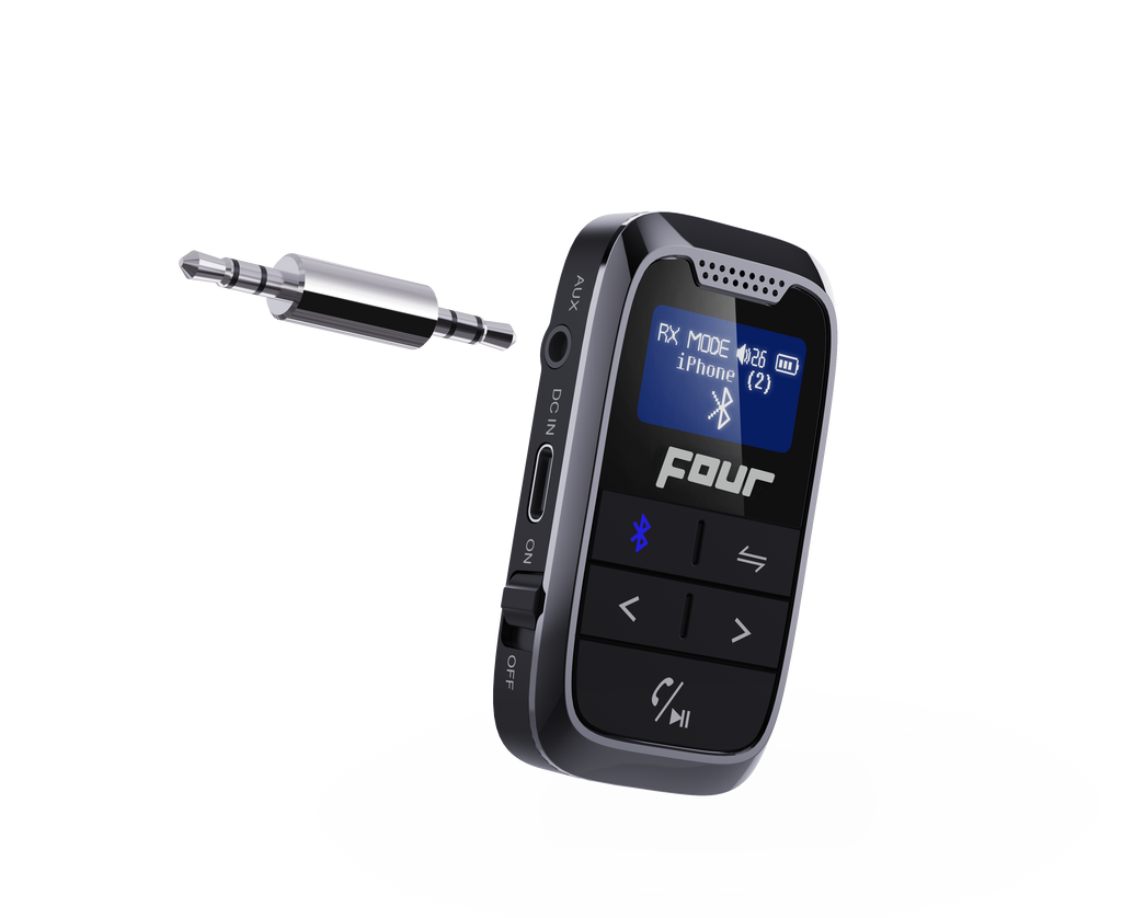 FOUR 2-i-1 trådlös Bluetooth-sändare och mottagare