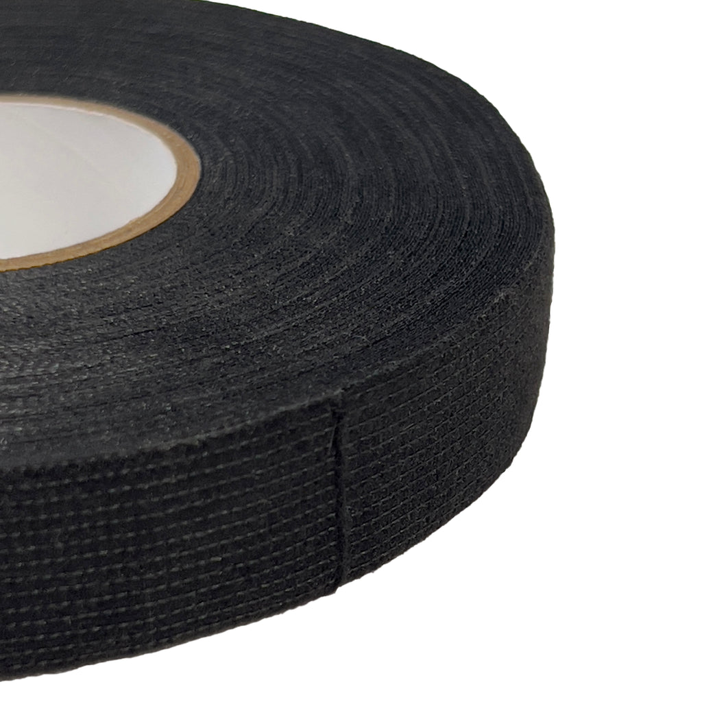 FOUR Connect PET-fleecetejp, 19 mm x 25 m, svart, rivbar