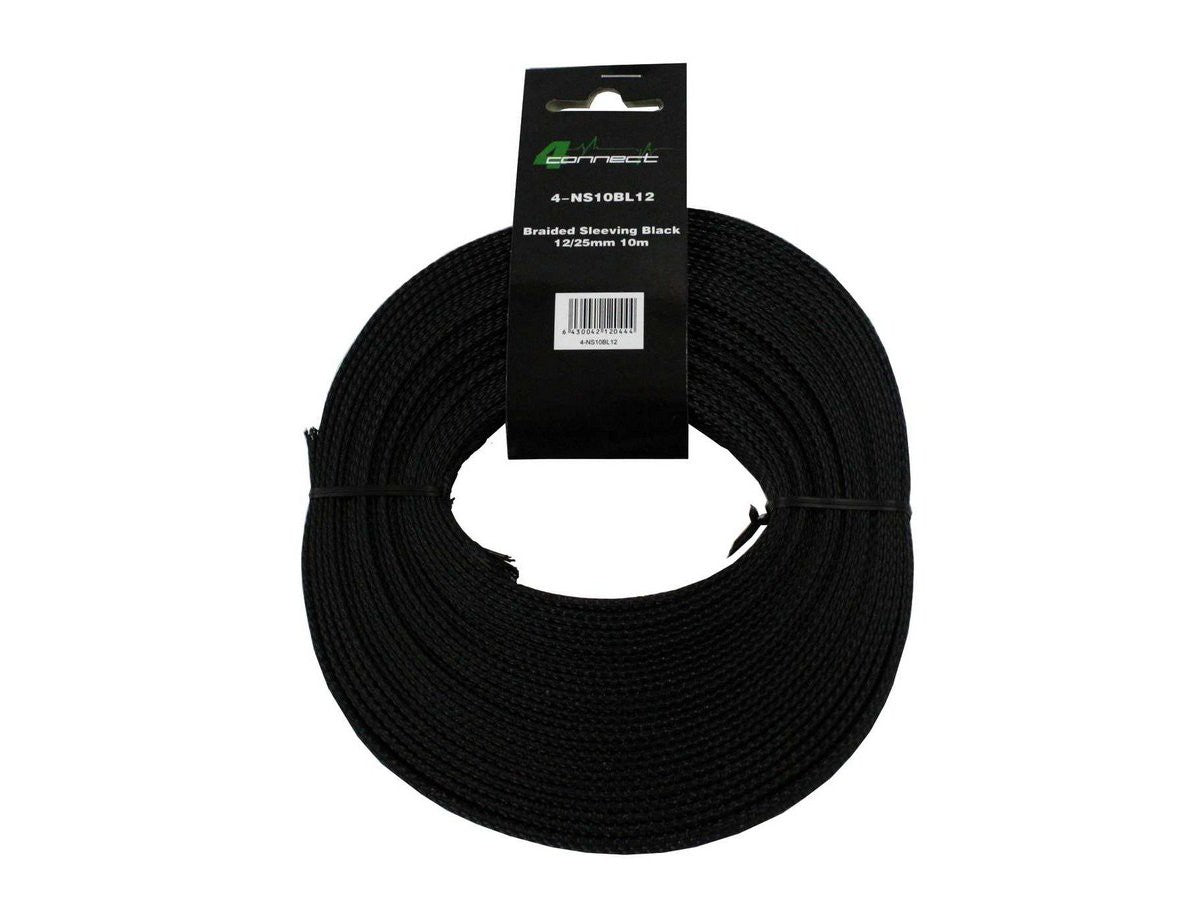 FOUR Connect 4-NS10BL12 nylonstrumpa svart 12/25 mm 10 m