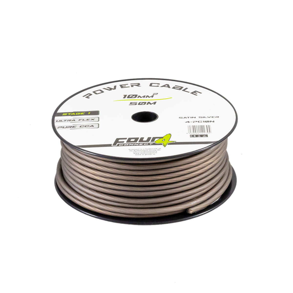 4Connect 4-PC10N strömkabel 10 mm² mörkgrå 50 m