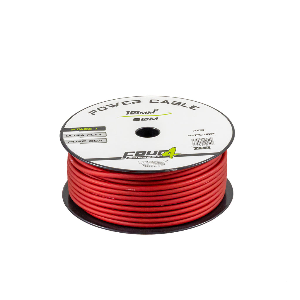 4Connect 4-PC10P strömkabel 10 mm² röd 50 m