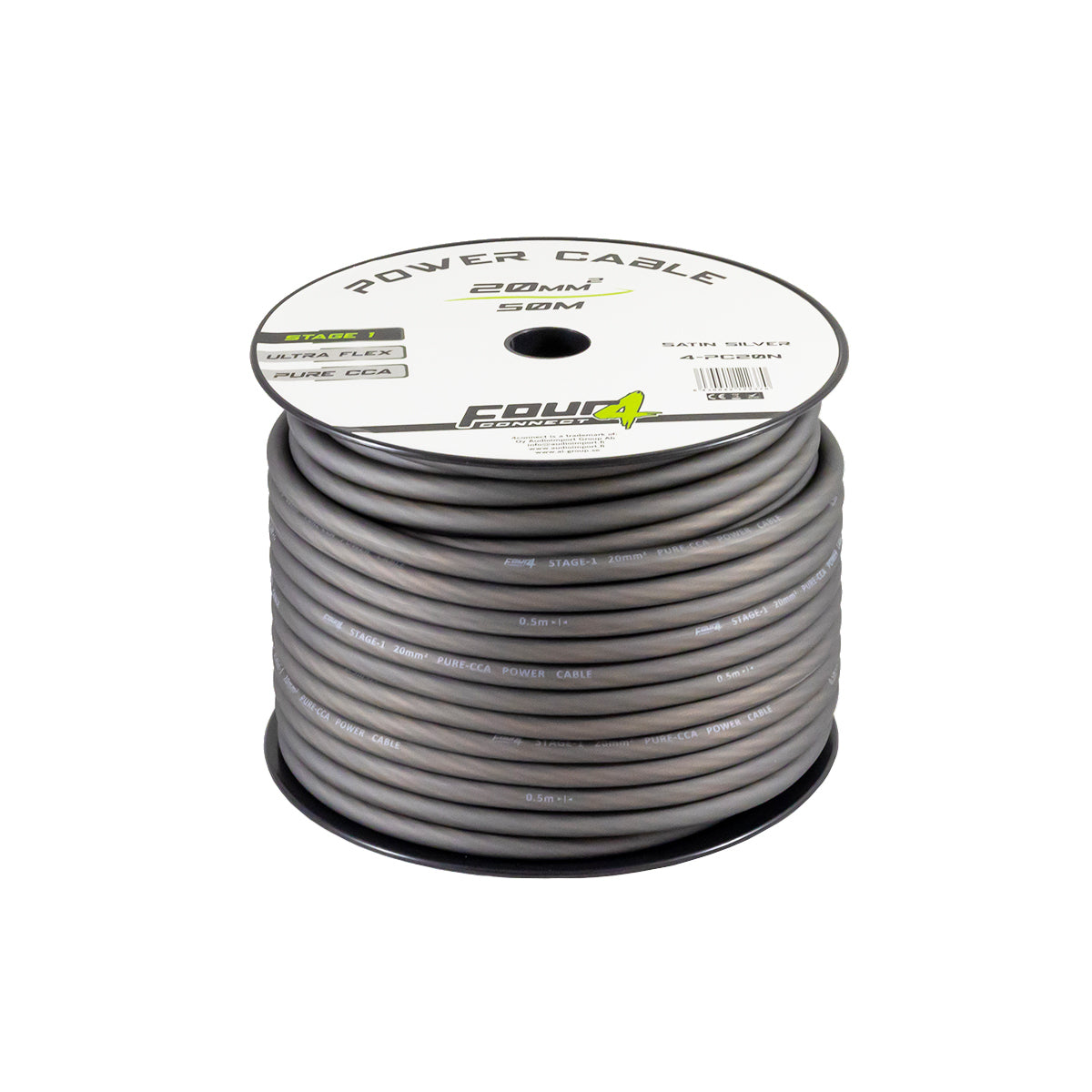 4Connect 4-PC20N strömkabel 20 mm² mörkbrun 50 m
