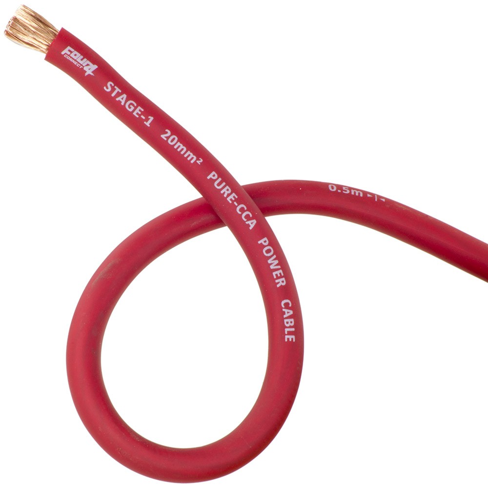 4Connect 4-PC20P strömkabel 20 mm² röd 50 m